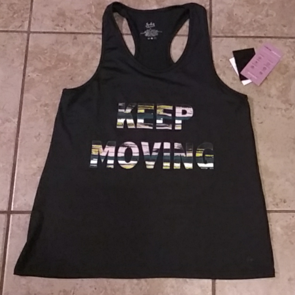 New black, racerback workout tank!